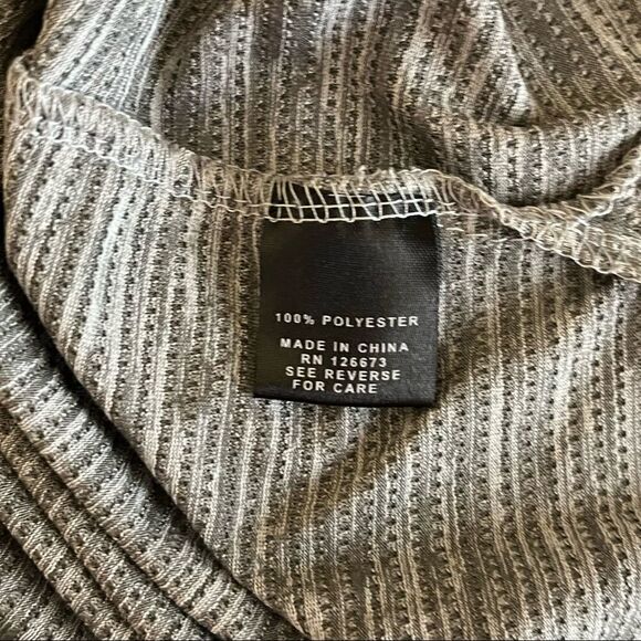 NFL Team Apparel Heather Dark Gray - White New England Patriots Tech Shirt Large - Picture 3 of 6